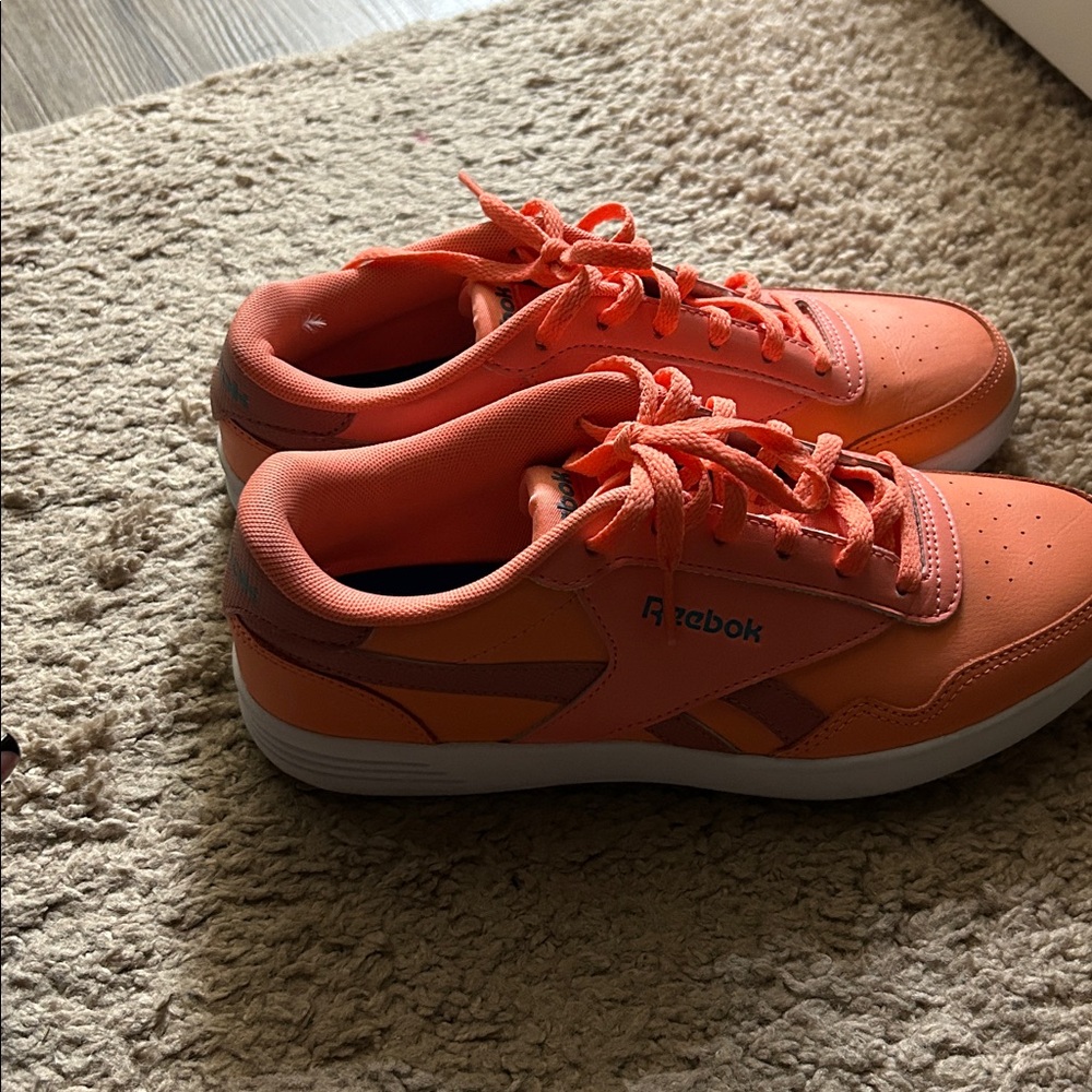 Reebok Vibrant Orange Sneakers with White Accents
